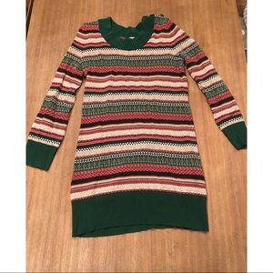 Mossimo Longsleeve Fair Aisle Print Sweater Dress